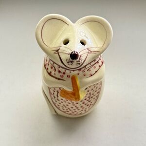 Vintage NS Gustin Mouse Cheese Shaker Hand‎ Painted 5"